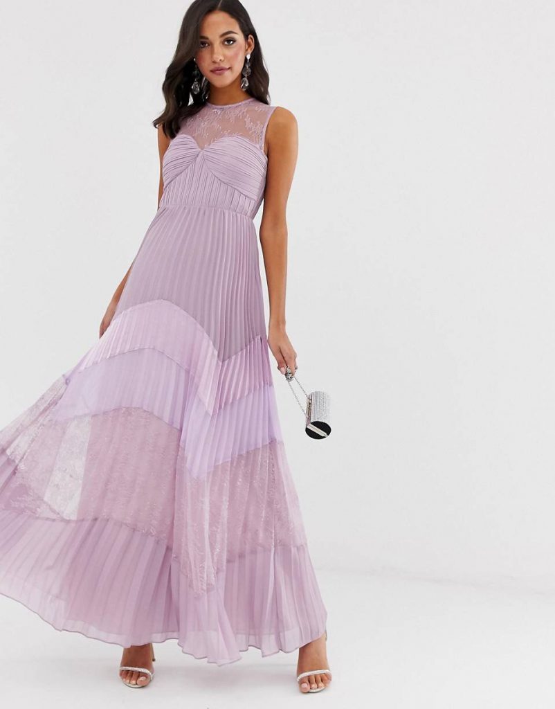 vestido largo para boda de nocje