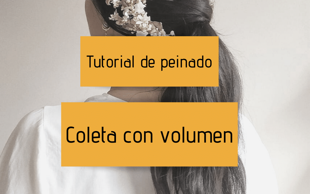 Tutorial de peinado – Coleta con volumen
