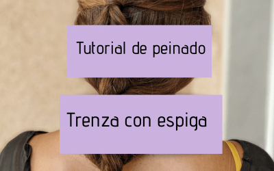 tutorial de peinado trenza con espiga