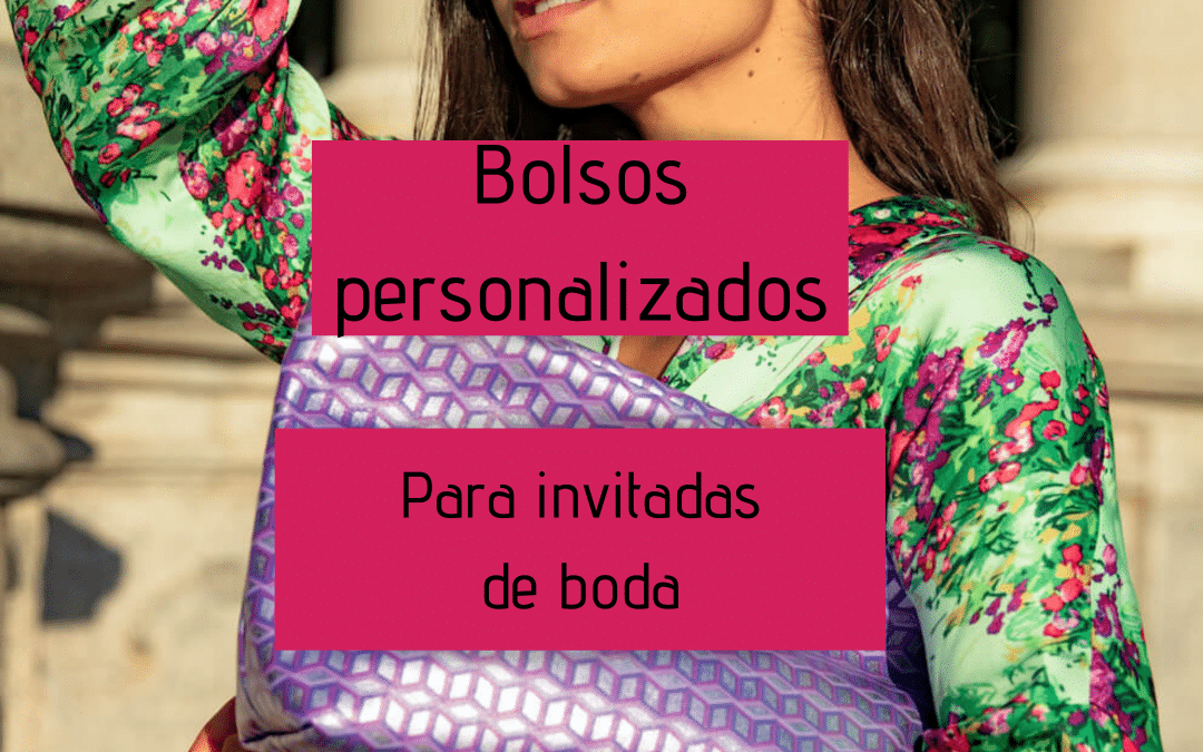 Bolsos personalizados para invitadas de boda