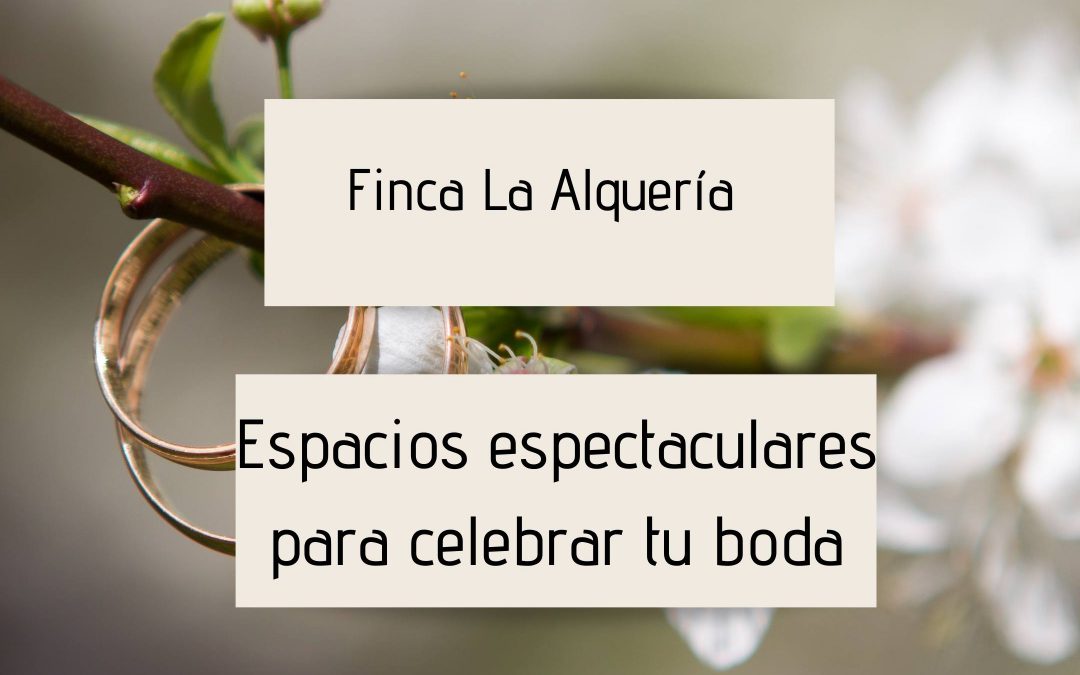 Finca la Alquería- Espacios espectaculares para celebrar tu boda de ensueño